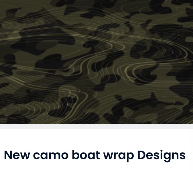 New Camo Boat Wrap Designs